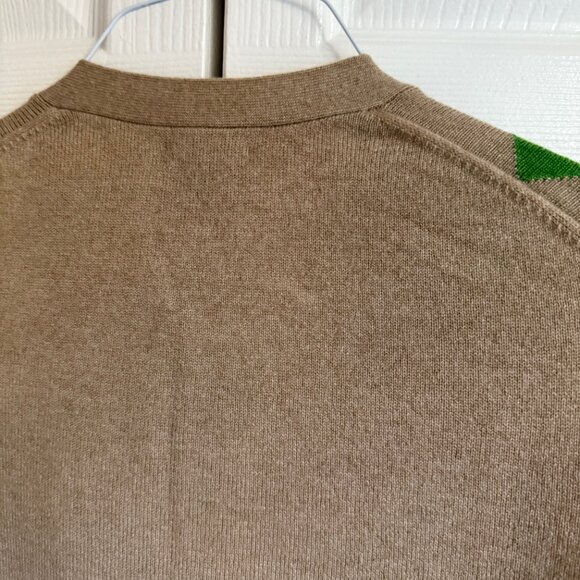 Cashmere argyle cardigan - Picture 9 of 10
